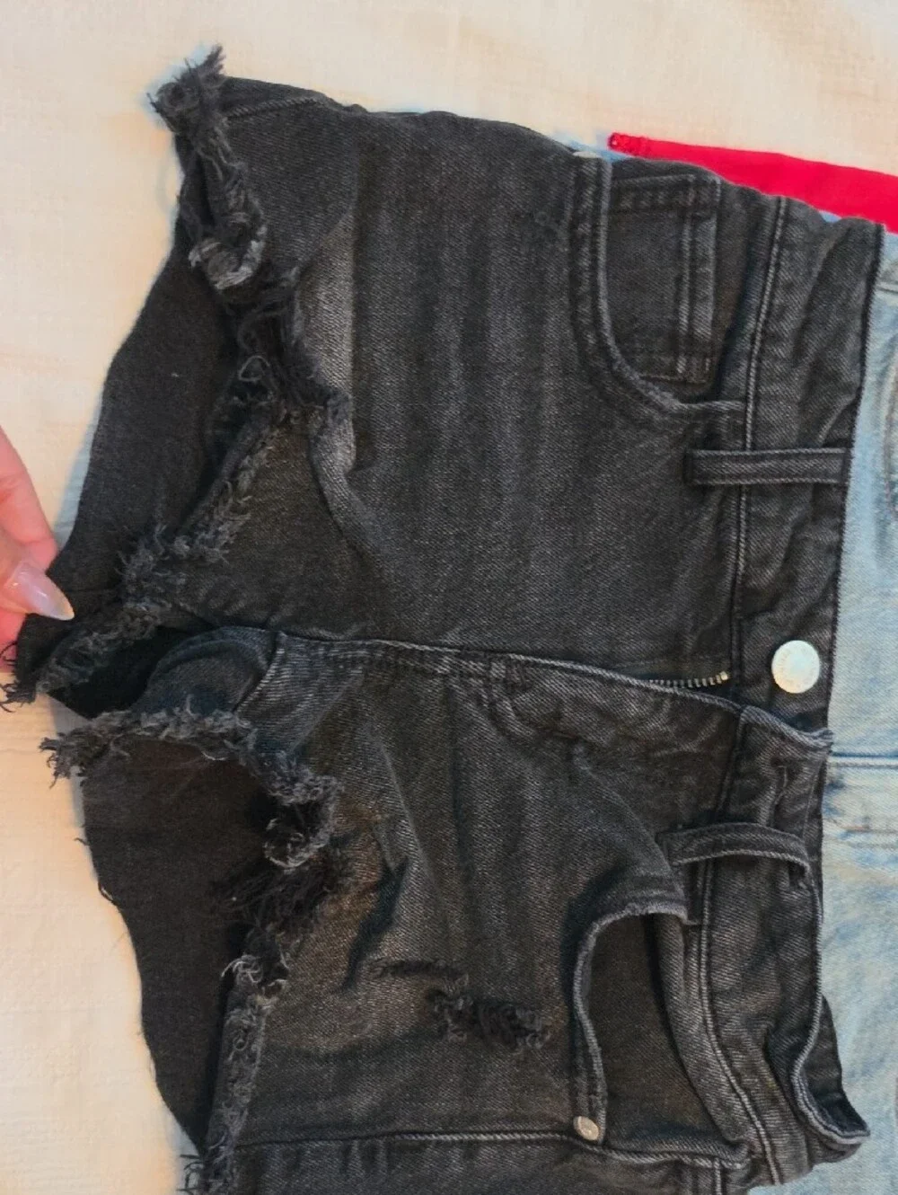 Kids Black Distressed Denim Shorts - Art Class Brand And New red Oshkosh Shorts